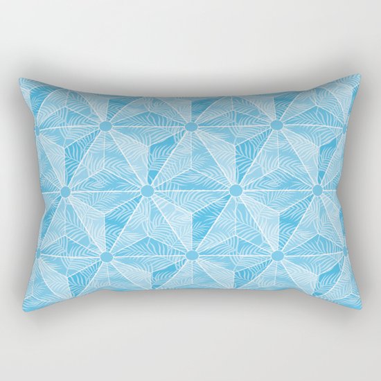 Geodesic Palm_Blue Sky Rectangular Pillow