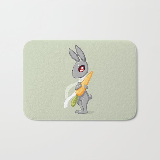 Bunny Carrot 3 Bath Mat
