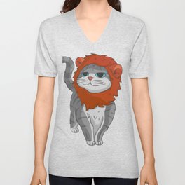 Feline Pride V Neck T Shirt