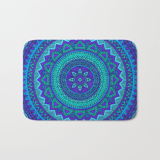 Hippie mandala 55 Bath Mat