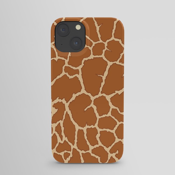 Giraffe pattern. Animal skin print . Digital Illustration Background iPhone Case