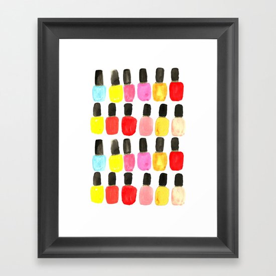 Nail Polish Framed Art Print