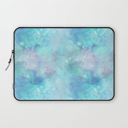 Aqua Blue Galaxy Painting Laptop Sleeve