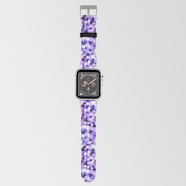 Violet Brush Strokes Pattern Apple Watch Band