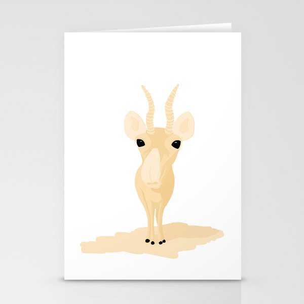 Saiga antelope Stationery Cards
