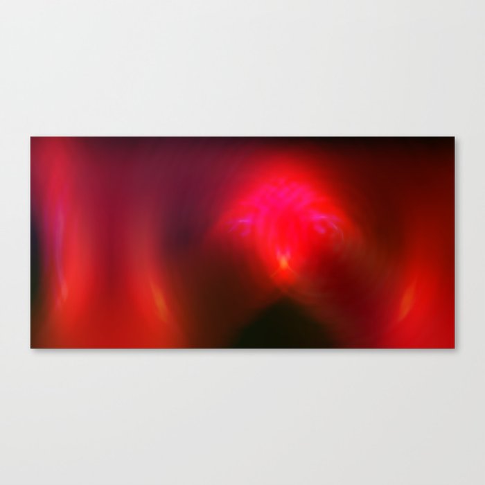 Abstract flare rich red Canvas Print