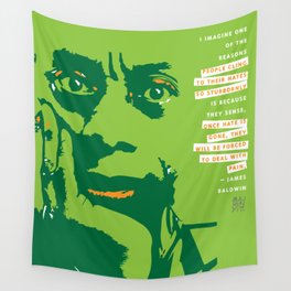 James Baldwin Quote Wall Tapestry