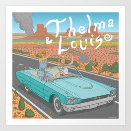 Thelma And Louise Art Print