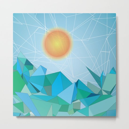 Landscape - geomertic work Metal Print