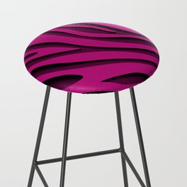 Pink Zebra 3D Modern Art Collection Bar Stool