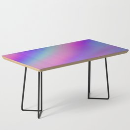 Iridescent Holographic Abstract Colorful Pattern Coffee Table