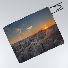 South Dakota Sunset - Dusk in the Badlands Picnic Blanket