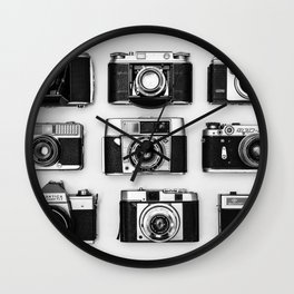Vintage cameras Wall Clock