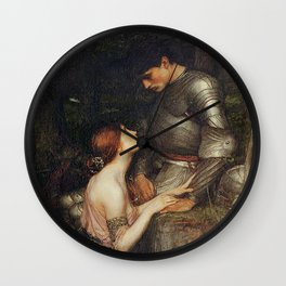 Medieval Knight romance Wall Clock