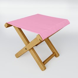 From The Crayon Box – Carnation Pink - Pastel Pink Solid Color Folding Stool