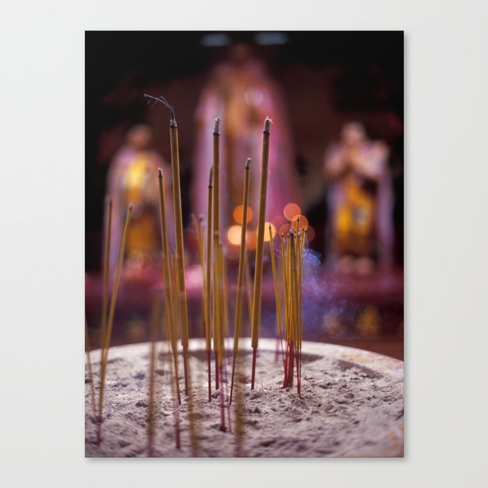 incense sticks Canvas Print