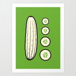 Heirlooms: Russian Pickling Cucumber Art Print