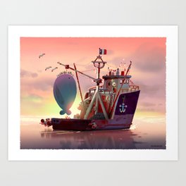 Fishing boat Art Print