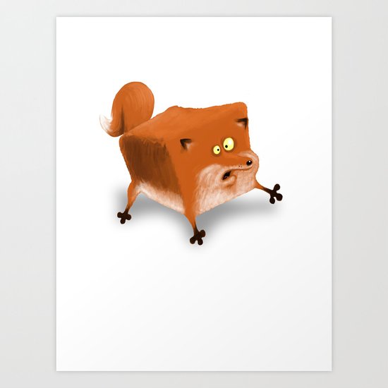 Box in a Fox Art Print