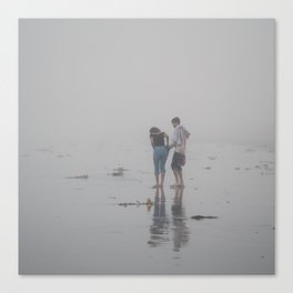 A Couple In The Fog Canvas Print