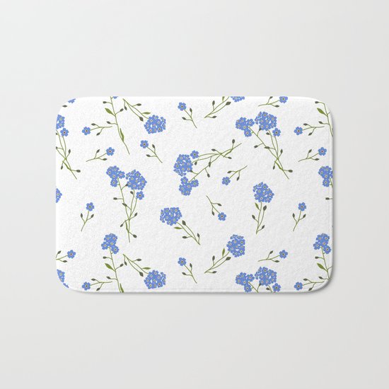 Forget me not II Bath Mat
