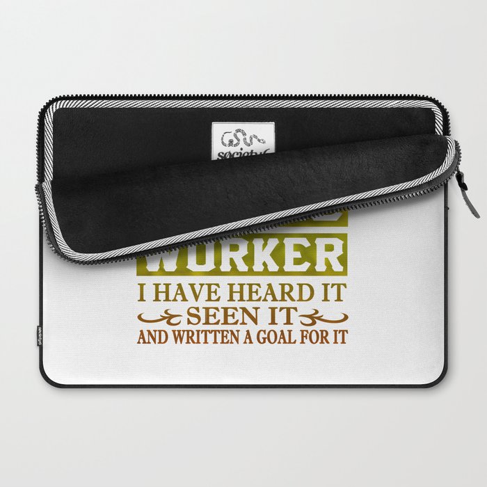 Society6 laptop case top