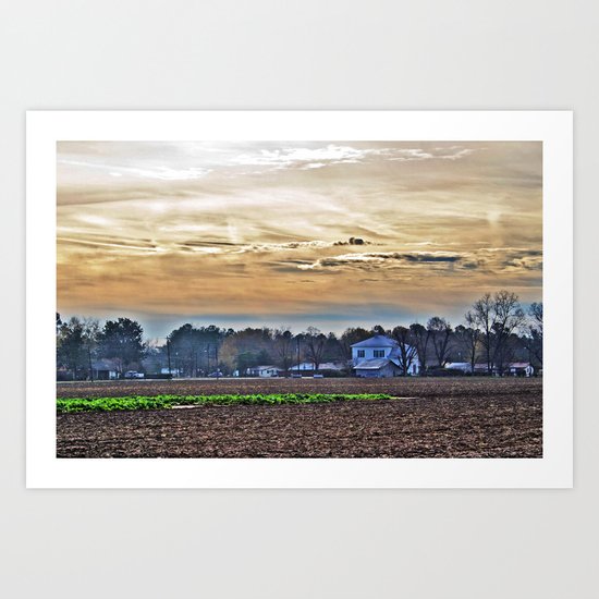 An Odd Day in My Home Town Art Print