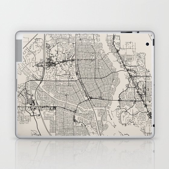Map of Port St. Lucie USA Laptop & iPad Skin
