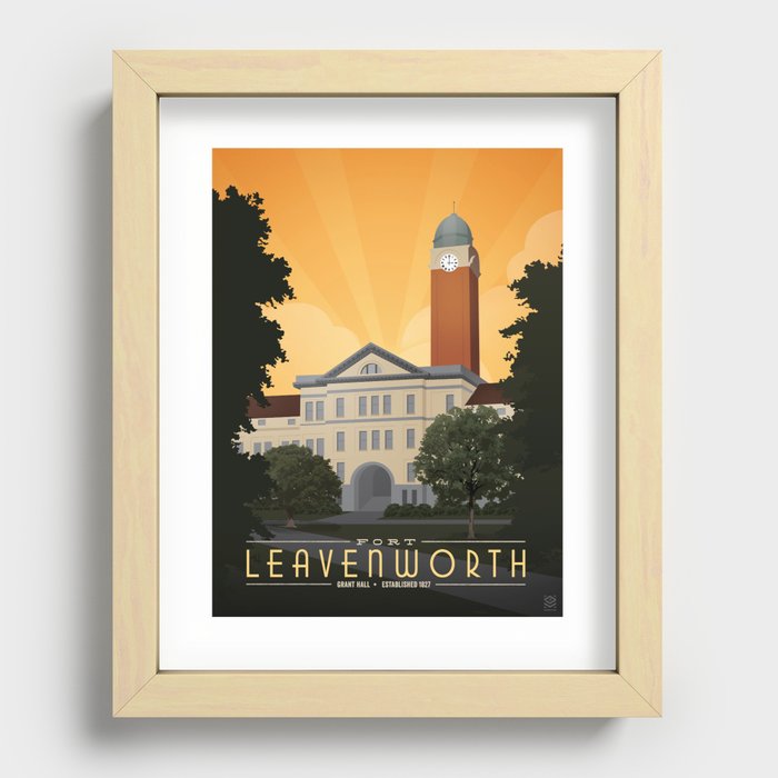 Fort Leavenworth Recessed Framed Print