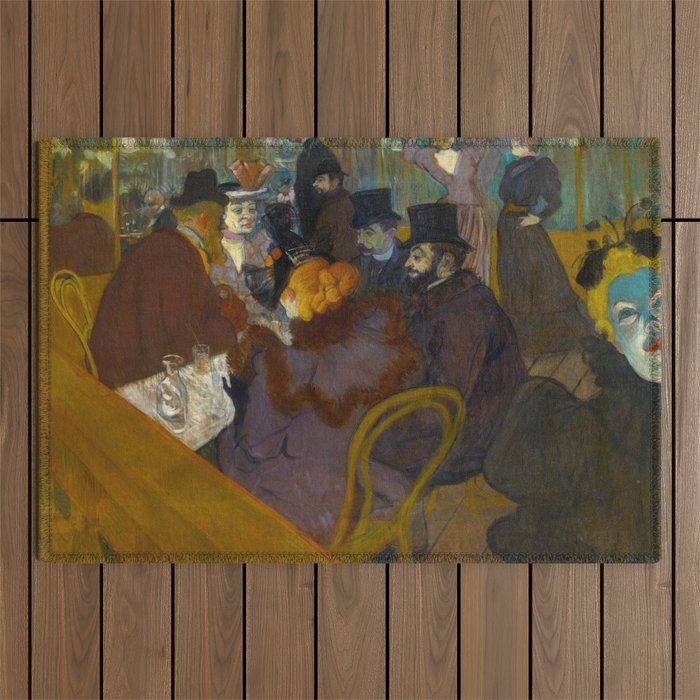 Toulouse-Lautrec - At the Rouge Outdoor Rug