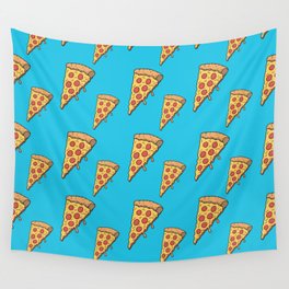 Pizza Retro Repeating Pattern  Wall Tapestry