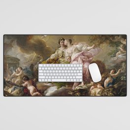 Allegory of Justice and Peace - Corrado Giaquinto Desk Mat