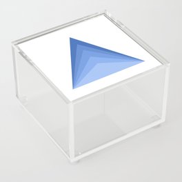 Blue Monochrome Triangle Acrylic Box