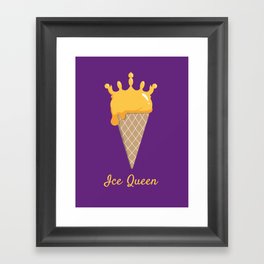 Ice Queen Ice Cream Framed Art Print