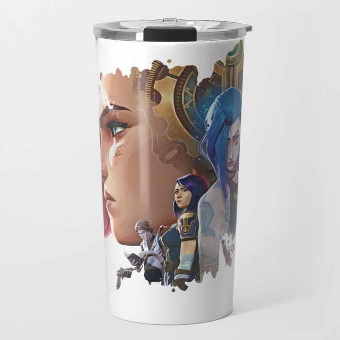 Jinx Tote Bag black Design Arcane League of Legends 