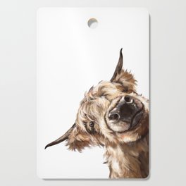 Sneaky Highland Cow Cutting Board
