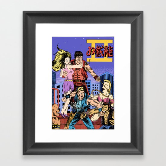 Double Dragon II Framed Art Print