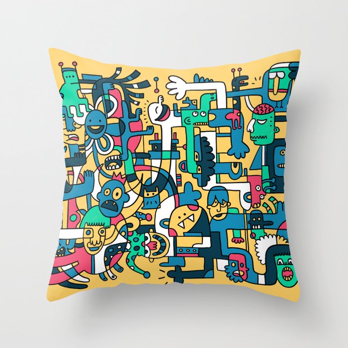 Silly King Throw Pillow