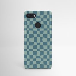 Wonky Check - Teal Android Case