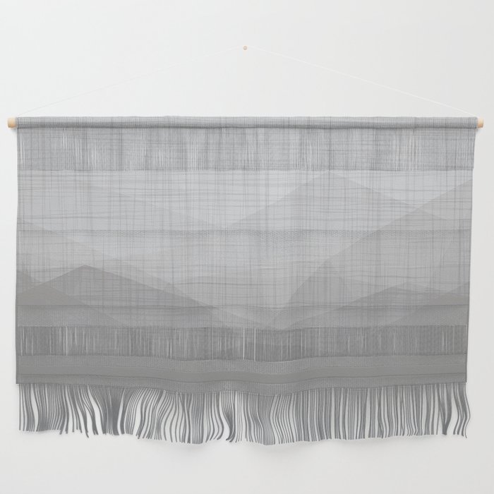 Soft Gray Morning Scenery Wall Hanging