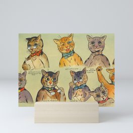 The Art of Bidding at Auction by Louis Wain Mini Art Print