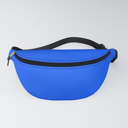 Retro 1990s Bright Neon Night Sky Electric Blue - Solid Block Color - 80s / 90s / Ultra Vivid / Summer Fanny Pack