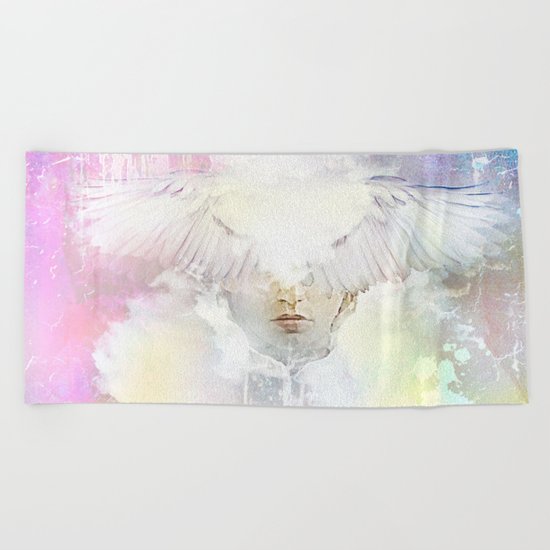 The guardian of dawn Beach Towel