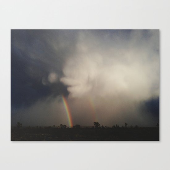 Fist Cloud Rainbows Canvas Print