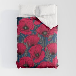 Night poppy garden  Comforter
