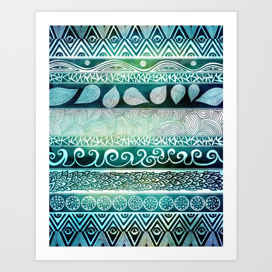 Dreamy Tribal Part VIII Art Print