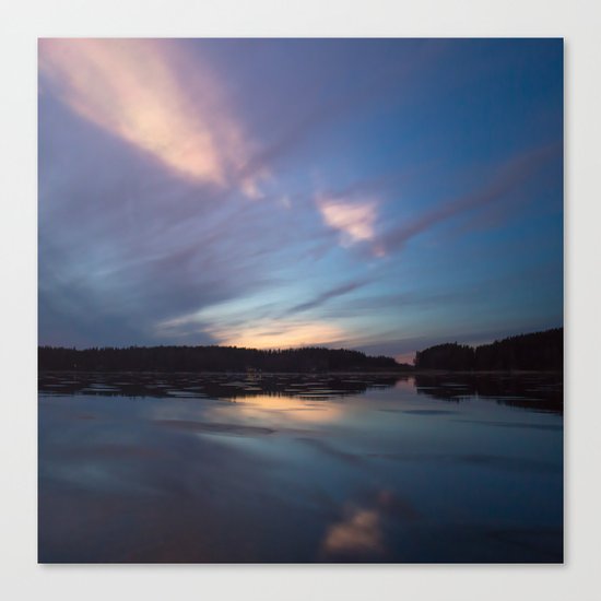 Just before the night arrives Canvas Print