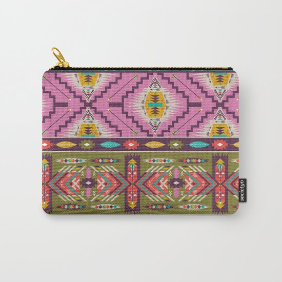 Ethnic Pattern Carry-All Pouch