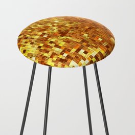 Golden Shapes Counter Stool