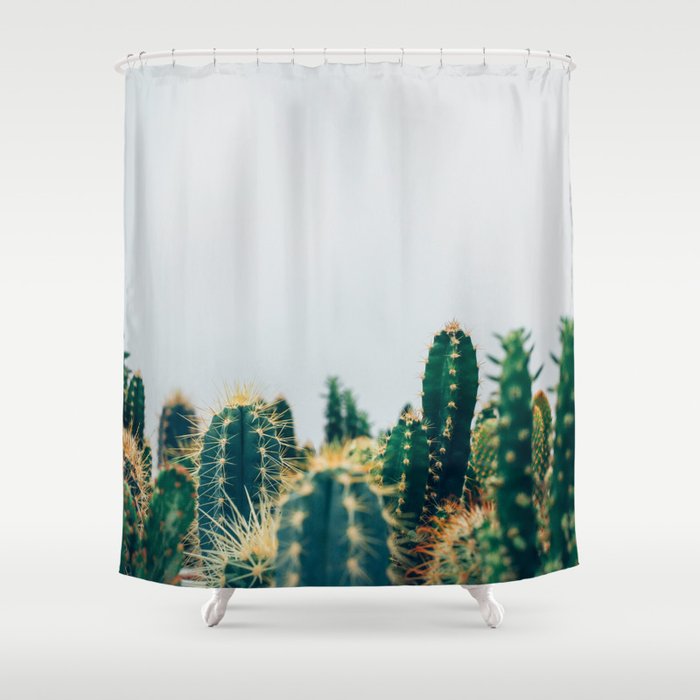Cactus Fantasy Shower Curtain By Peggieprints Society6 Cactus Fantasy Shower Curtain